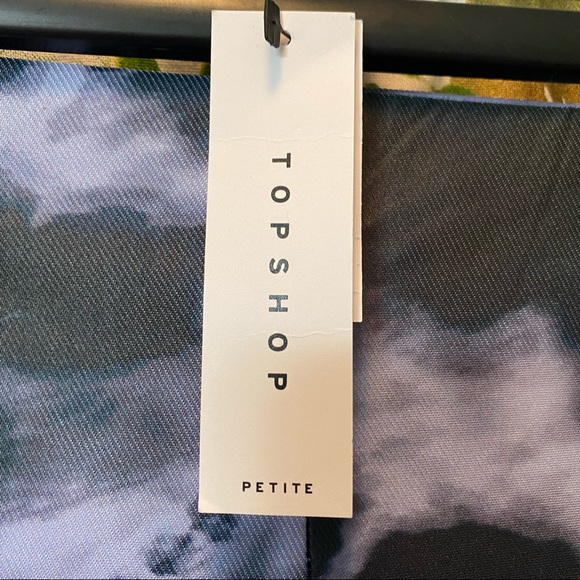 NWT Topshop Lightning Tie Dye Flared Leggings - Size 2 Petite - Picture 4 of 7